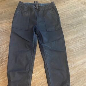 Hudson Jeans Women's Utility Jogger with Zipper Hem, Navy Coated US S